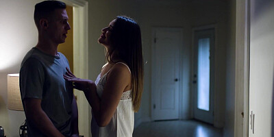 Creeping stepbro fucks stepsis friend