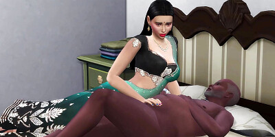 Sasur and Bahu having fun