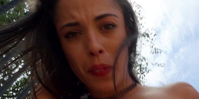 Stunning nympho Anastasia Brokelyn fucking in public place