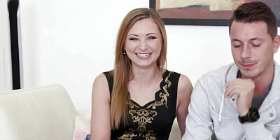 Hot Wife Luca Bella Gets Fucked While Cuckold Is Sitting Next to Her