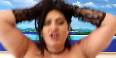 Sofia Rose is a promiscuous, dark-haired bbw with yam-sized mammories who enjoys xxx orgy from the back