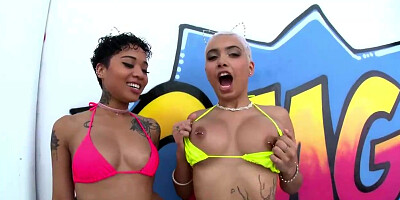 Accomplished dark haired, Angel Young is using her deep, raw hatch to make her paramour jizm