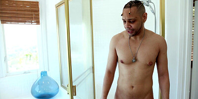 Inked MILF mommy riding on stepsons BBC