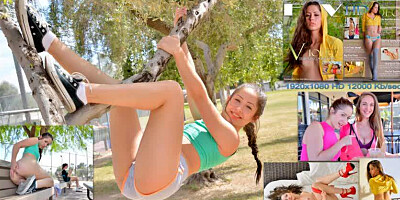 Nasty little Violet FTV lets her pussy swallow her ice cream spoon in a public cafe.