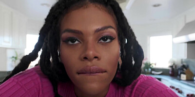 Bosomed black slut Halle Hayes gets a good dicking from her stepson
