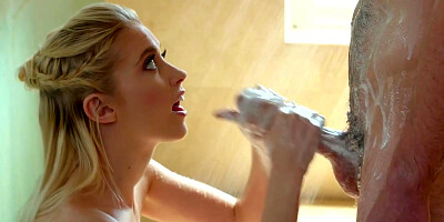 Delectable blond honey in glamour undergarments despairingly needs a supreme screw and an strong ejaculation