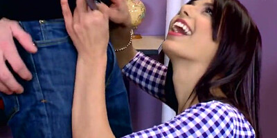 Uber-Cute nymphs were observing their homie deepthroating prick, because it was their free-for-all oral class