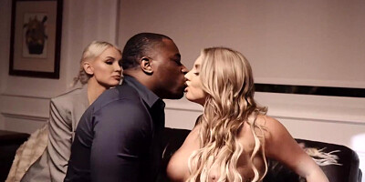 Horny ladies Kenzie Taylor and Kayley Gunner take good care of BBC