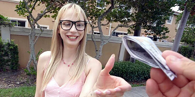 Stella Chiyoki gets picked up outdoors