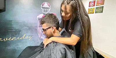 Fucking My Client In The Barbershop