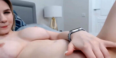 Cute Brunette Toys Her Pussy