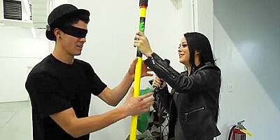 Two total hotties play an debauched game show