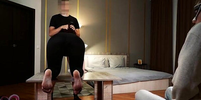 Good looking, Russian dark haired is dressed in a mask while getting porked rock-hard, from the back