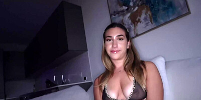 Charming girl Lexi Grey gives a blowjob in POV-style sex scene