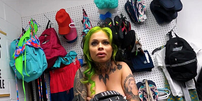 Tattooed big tit MILF suspect fucked hard