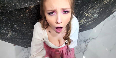 Stepbrother lets stepsister use his dick for her essay