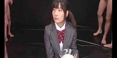 Ryoko Hirosaki gokkun drink. CENSORED