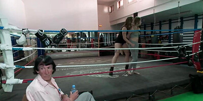 Brouth to boxing club and gangbang fucked