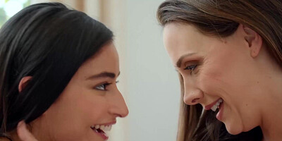 Young couple Emily Willis and Oliver Davis caught by pervy stepmom Chanel Preston