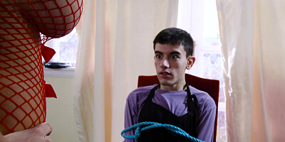 Milf Michelle Thorne in fishnet bodysuit fucking the scoundrel