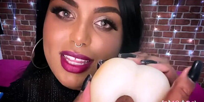 Jaw-Dropping adult model is in the mood for a torrid Jerk Off Instructions sesh with fuck-a-thon fucktoys