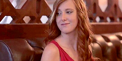 Sexy redhead Linda Sweet getting ass fucked hard in the pub