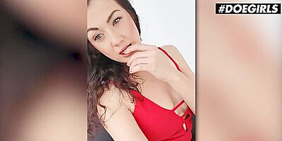 DOEGIRLS - Gia Ren - Homemade Dildo Fuck With Horny Ass Babe