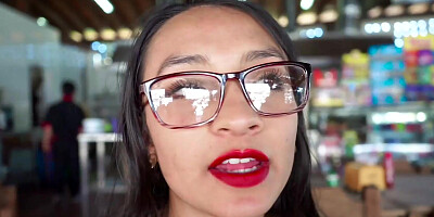 Latina cutie Eva Cuervo goes for the ride of a lifetime