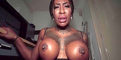 Josy Black Shows Her Big Beautiful Black Ass Whilst Riding A Big Fat Dick