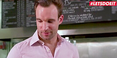 Gina Valentina American teens 18+ Crazy Foursome With Restaurant Owner