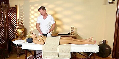 Blonde babes foot massage