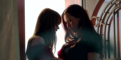 Ginger babe likes girls more than guys