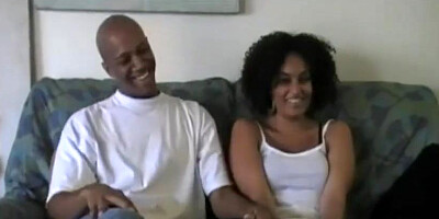 Super Hot unexperienced black duo smashing