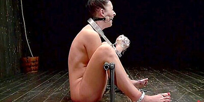 Lesbian Slave With Head Trapped In Box