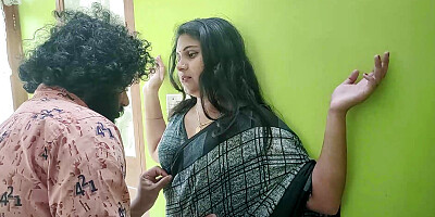 Vaishnavy and Sharun Raj saree navel romance, Saree romance, Navel romance with hot boobs press and kissing romance, Romance