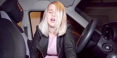 Kristy Waterfall sucks big dick and gets fucked in the garage