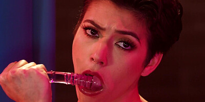 Hot Brooklyn Gray fucks herself with a sex toy
