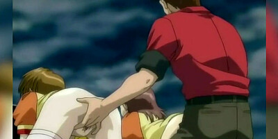 Animation stunner is about to commence wailing from gusto while getting screwed in the locker bedroom