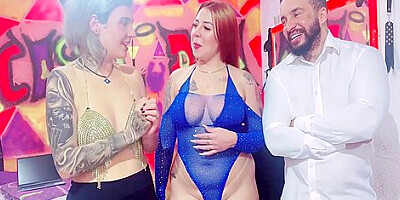 Venho Fazer Um Podcast Com Casal Dna E Acabou Sendo Fundida Todinha Por Nos Dois ! 8 Min With Victoria Carvalho, Camila Querubim And Fernando Soares