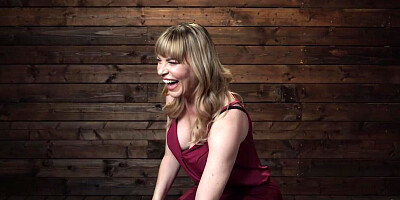 Busty hairy mature machine fucked in an armchair