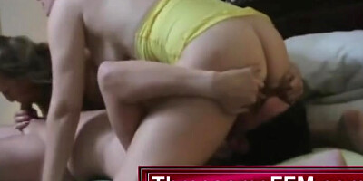 Youthful Dude Poking 2 Mature Femmes