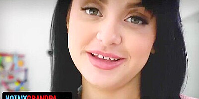 Hot Curvy Teen Takes Care Of Her Wealthy Step Grandpas Dirty Needs For Favors