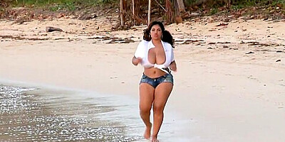 Crazy At The Beach With Dominican Poison