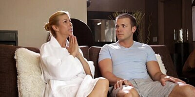 NURUMASSAGE Shy Guy Gets To Hard Fuck Alexis Fawx Doggystyle And Cum On Her Ass