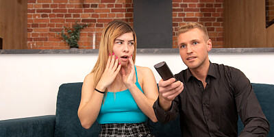 Mom is dealing with a really hard dick but sneakily