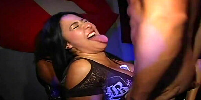 Whipped cream spices up a strip show with sucking and fucking action