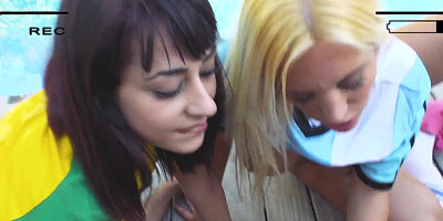 Four Stunning Best Friends Share A Dick