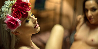 Zazie Skymm and Amirah Adara make love all over the house