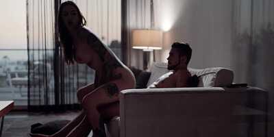 Leggy slut Rocky Emerson gets deeply fucked after sucking lover's tool