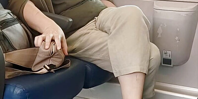 Crossed Legs Orgasm on a Train